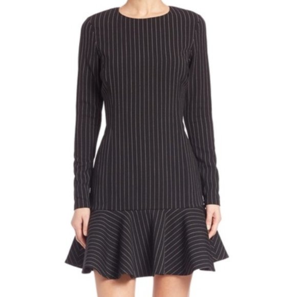 Polo Ralph Lauren Dresses & Skirts - Polo Ralph Lauren Navy Blue & White Pin Striped Wool Dress